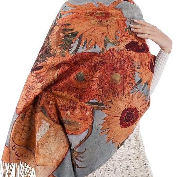 Scarf Shawl Wraps for Women Pashmina Soft Cashmere Scarf Printed Large Blanket S - Picture 3 of 7